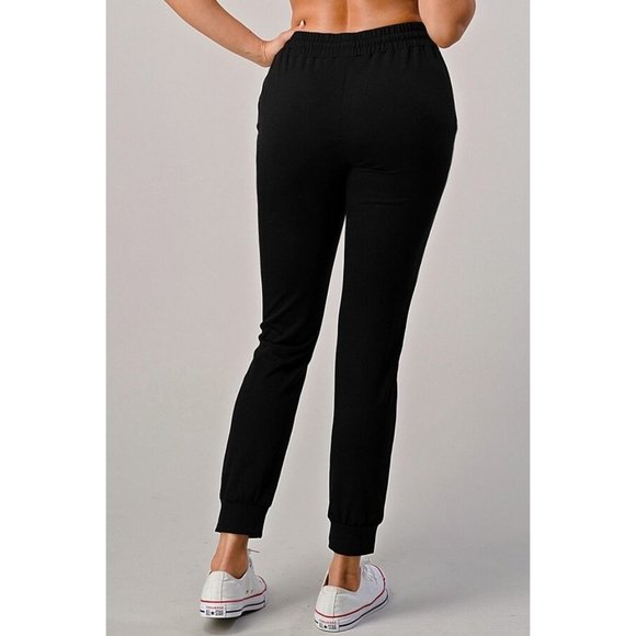 JOGGER BLACK PANTS - Picture 1 of 3